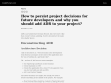How to persist project decisions for future developers and why you should add ADR to your project? | CodePruner.com